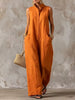 Stacy | Ärmelloser Jumpsuit mit weitem Bein